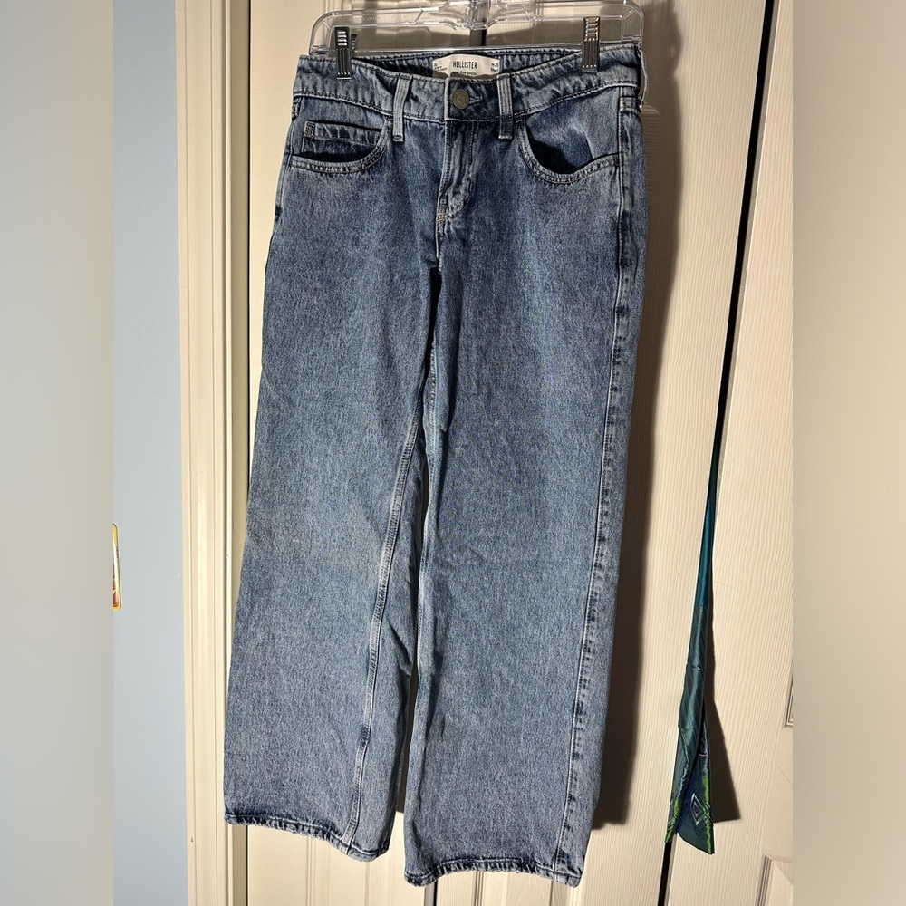 Hollister Low-rise baggy Relaxed Fit Blue Jeans